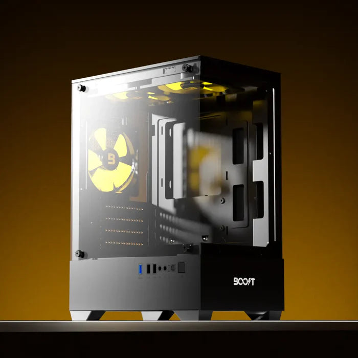 Boost Casing Enclosure Essential Series E100 with 3 ARGB Fans Boost Casing Enclosure Essential Series E100 with 3 ARGB Fans
